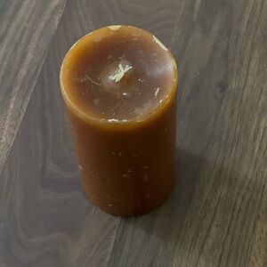 Rustic Brown Pillar Candle